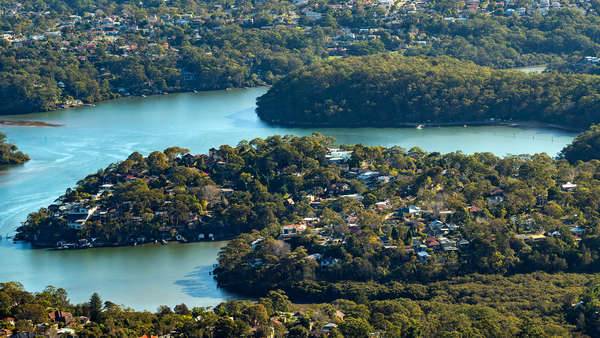Georges River aerial view