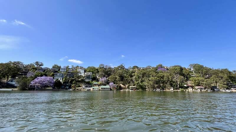 blue sky over the Georges River