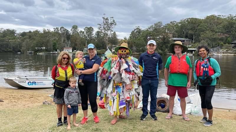 Clr Wong, Beth Salt and Oatly Flora and Fauna attend Georges Riverkeeper's Paddle Against Plastic Event