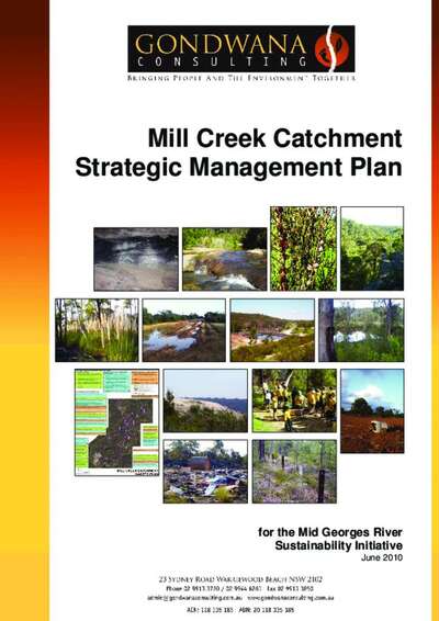 Mill Creek Strategic Management Plan