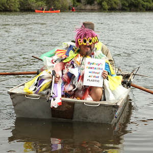 Paddle Against Plastic volunteer