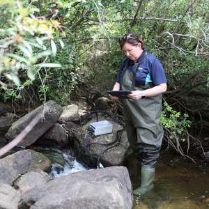 Marion monitoring water quality at Woronora River