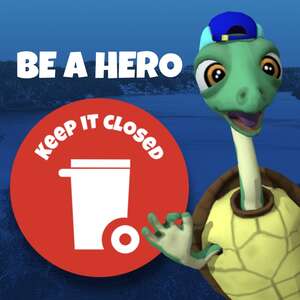 Be a hero: Keep bin lids closed