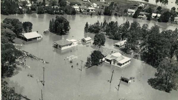 Flooding of the Georges River in 1956