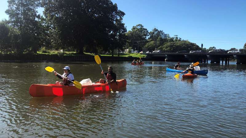 Paddle Against Plastic on the Cooks River May 2022