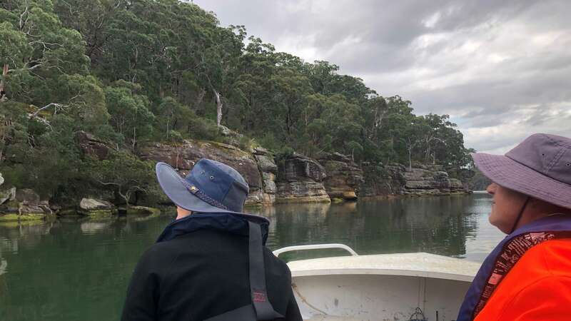 Georges Riverkeeper conducts weed inspections of the foreshore of the Georges River by boat