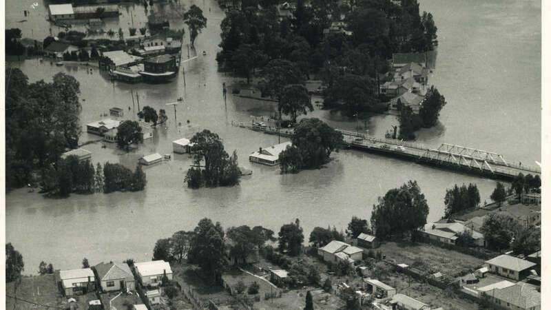 Flooding of the Georges River 1956