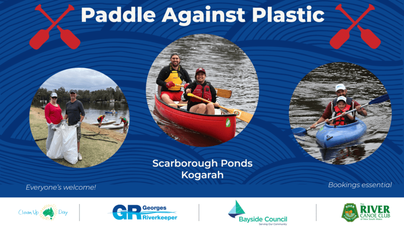 Paddle Against Plastic Georges Riverkeeper 2022 event artwork