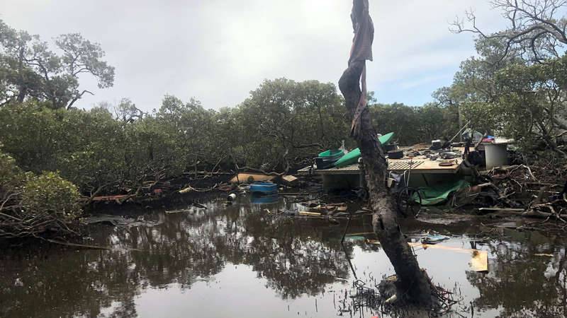 illegal dumping in Horning Street mangroves, Kurnell
