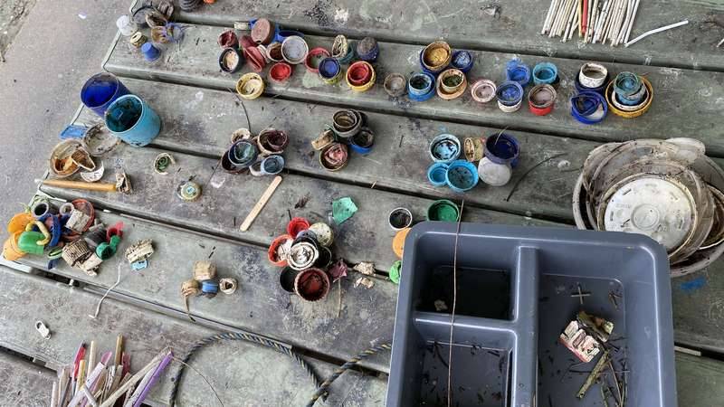 Plastics found at Heron Park #SeaToSource clean up
