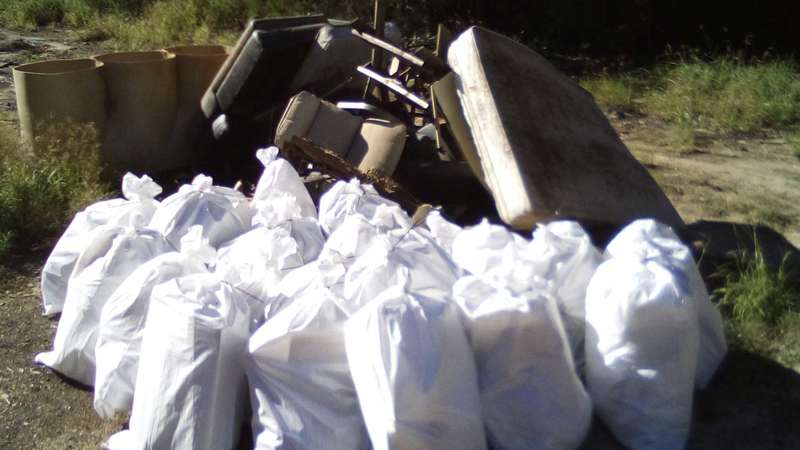 Litter collected from industrial areas in the Georges River catchment