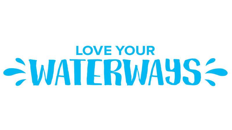 Love Your Waterways blue logo