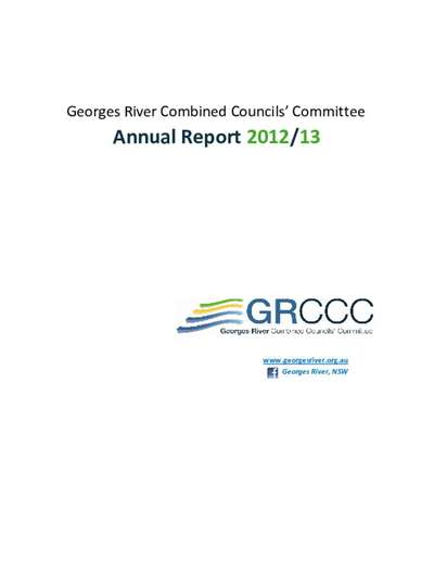 GRCCC Annual Report 2012-2013