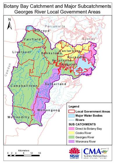 Botany Bay Catchment and Major Subcatchments – Georges River